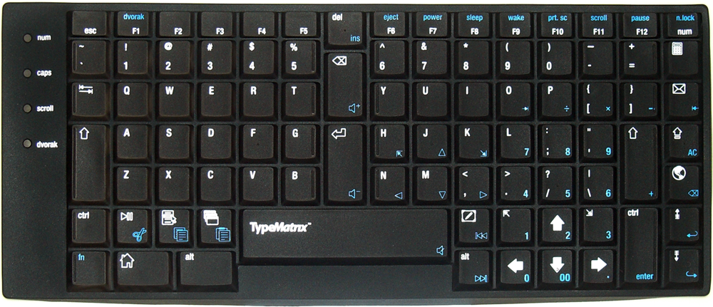 English Qwerty Black