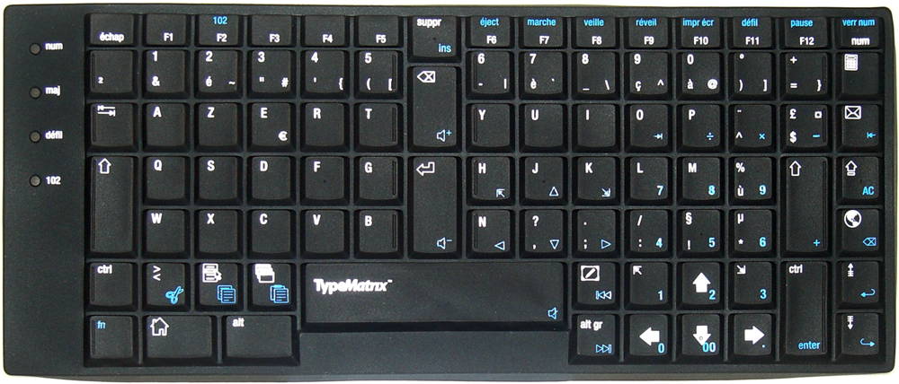 French Azerty Black