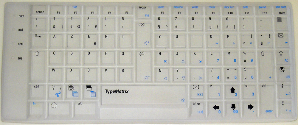 Belgian Azerty Translucent