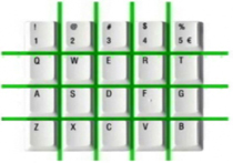 TypeMatrix aligns columns and rows