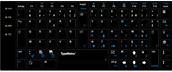 TypeMatrix 2030 Skin - Black French Azerty labeled Skin (033-B)